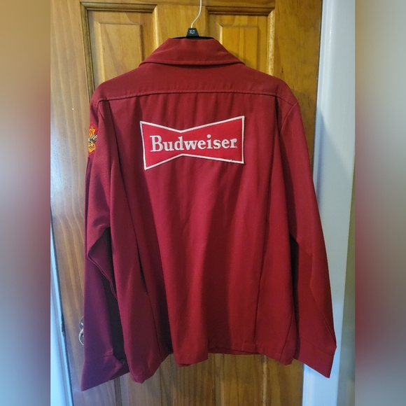 Budweiser Maroon Zip-Up Jacket - Picture 2 of 3